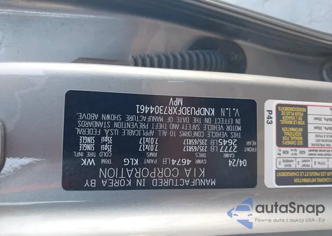 2024 Kia Sportage Lx from USA, damaged, VIN KNDPU3DFXR7304461